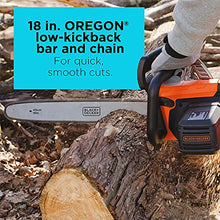 Load image into Gallery viewer, BLACK+DECKER Electric Chainsaw, 18-Inch, 15-Amp, Corded (CS1518)