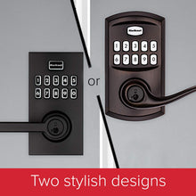 Load image into Gallery viewer, Kwikset 99170-001 SmartCode 917 Keypad Keyless Entry Traditional Residential Electronic Lever Deadbolt Alternative with Tustin Door Handle and SmartKey Security, Satin Nickel, Large