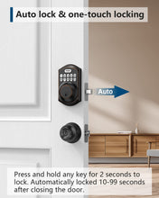 Load image into Gallery viewer, TEEHO TE001 Keyless Entry Door Lock with Keypad - Smart Deadbolt Lock for Front Door with 2 Keys - Auto Lock - Easy Installation - Oil-Rubbed Bronze