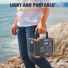 Load image into Gallery viewer, Portable Power Station 300W (Peak 600W), GRECELL 288Wh Solar Generator with 60W USB-C PD Output, 110V Pure Sine Wave AC Outlet Backup Lithium Battery for Outdoors Camping Travel Hunting Home Blackout