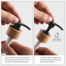 Load image into Gallery viewer, MOMEEMO Glass Soap Dispenser Set, Contains Hand Soap and Dish Soap Dispenser.Suitable for Kitchen Decor. (Black & White)