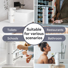 Load image into Gallery viewer, Secura Foaming Soap Dispenser, 10oz/300ml Touchless Automatic Soap Dispenser with Adjustable Volume Control, Rechargeable Hands Free Soap Dispenser for Kitchen, Bathroom White