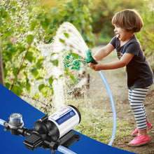 Load image into Gallery viewer, Dreyoo Water Pressure Diaphragm Pump Industrial 115V, Self Priming Pump 4 Gpm 45 Psi include Power Plug, Fittings Strainer Filter for Kitchen Bathroom RV Marine Yacht Caravan, Garden Hose