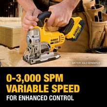 Load image into Gallery viewer, DEWALT 20V MAX XR Jig Saw, 3,000 Blade Speed, Cordless, LED Light, Bare Tool Only (DCS331B)