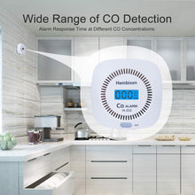 Load image into Gallery viewer, 3 Packs Carbon Monoxide Detectors - Hembisen CO Alarm Detector Monitor Battery Operated with Digital Display for House Kitchen Restaurant Hotel Office