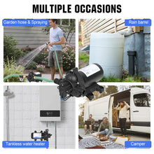 Load image into Gallery viewer, ECO-WORTHY 33-Series Industrial Water Pressure Pump 110V AC 4.0GPM 50PSI RV Fresh Water Diaphragm Pump include Garden Hose Adapters for Irrigation Marine Boat Sprinkler Faucet