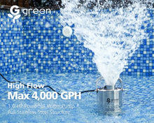 Load image into Gallery viewer, Green Expert 1HP Sump Pump Submersible 4000GPH High Flow for Fast Water Removal from Pool Basement Sump Pit Garden Pond Hot Tub Tankless Water Heaters Flush Pumping 203627