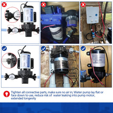 Load image into Gallery viewer, Dreyoo Water Pressure Diaphragm Pump Industrial 115V, Self Priming Pump 4 Gpm 45 Psi include Power Plug, Fittings Strainer Filter for Kitchen Bathroom RV Marine Yacht Caravan, Garden Hose