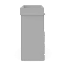 Load image into Gallery viewer, Storkcraft Brookside 2 Drawer Changing Table Dresser (Pebble Gray) – GREENGUARD Gold Certified, Easy-to-Match Chest of Drawers and Cubbies for Nursery and Kids Bedroom, Includes Changing Table Topper
