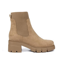 Load image into Gallery viewer, REDTOP Women&#39;s Elastic Chelsea Boots Chunky Block Heel Platform Lug Sole Ankle Booties
