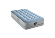 Load image into Gallery viewer, Intex 64157E Dura-Beam Plus Mid-Rise Air Mattress: Fiber-Tech – Twin Size – Built-in USB Electric Pump – 14in Bed Height – 300lb Weight Capacity
