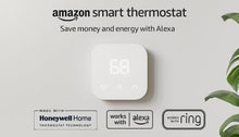 Load image into Gallery viewer, Amazon Smart Thermostat – Save money and energy - Works with Alexa and Ring - C-wire required
