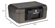 Load image into Gallery viewer, SentrySafe Fireproof Safe with Key Lock, Chest Lock Box for Home or Travel Secures Money, Documents, 0.18 Cubic Feet, 6.1 x 14.3 x 11.2 Inches, 1210

