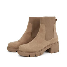 Load image into Gallery viewer, REDTOP Women&#39;s Elastic Chelsea Boots Chunky Block Heel Platform Lug Sole Ankle Booties
