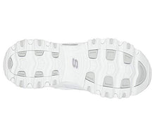 Load image into Gallery viewer, Skechers Sport womens D&#39;LITES FRESH START Memory Foam Lace-up Sneaker,White Silver,6.5 M US

