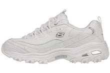 Load image into Gallery viewer, Skechers Sport womens D&#39;LITES FRESH START Memory Foam Lace-up Sneaker,White Silver,6.5 M US
