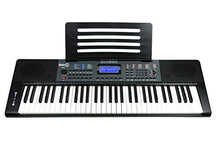 Load image into Gallery viewer, RockJam 61 Key Keyboard Piano with Pitch Bend, Power Supply, Sheet Music Stand, Piano Note Stickers &amp; Simply Piano Lessons
