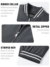 Load image into Gallery viewer, TACVASEN Varsity Jacket For Men Jackets For Men Lightweight Bomber Jackets For Men Big And Tall Light Windbreaker Jackets Light Windproof Jacket
