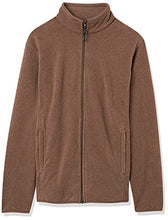 Load image into Gallery viewer, Amazon Essentials Men&#39;s Full-Zip Fleece Jacket (Available in Big &amp; Tall), Brown Heather, X-Large
