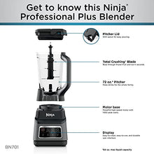 Load image into Gallery viewer, Ninja Professional Plus Blender | Max Power Smoothie Blender, Ice Cream Maker, Frozen Drink Mixer &amp; Margarita Machine | 3 Auto IQ™ Presets, 1400 W, 72oz Total Crushing Pitcher | Dark Grey, BN701
