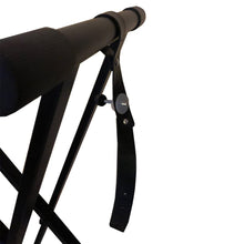 Load image into Gallery viewer, RockJam Xfinity Heavy-Duty, Double-X, Pre-Assembled, Infinitely Adjustable Piano Keyboard Stand with Locking Straps, Black
