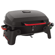 Load image into Gallery viewer, Megamaster 820-0065C 1 Burner Portable Gas Grill for Camping, Outdoor Cooking , Outdoor Kitchen, Patio, Garden, Barbecue with Two Foldable legs, Red + Black
