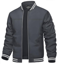 Load image into Gallery viewer, TACVASEN Varsity Jacket For Men Jackets For Men Lightweight Bomber Jackets For Men Big And Tall Light Windbreaker Jackets Light Windproof Jacket
