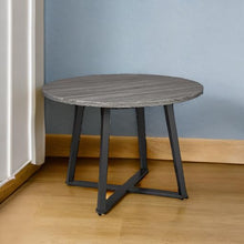 Load image into Gallery viewer, Signature Design by Ashley Centiar Mid Century Round Dining Room Table with Metal Legs, Gray &amp; Black
