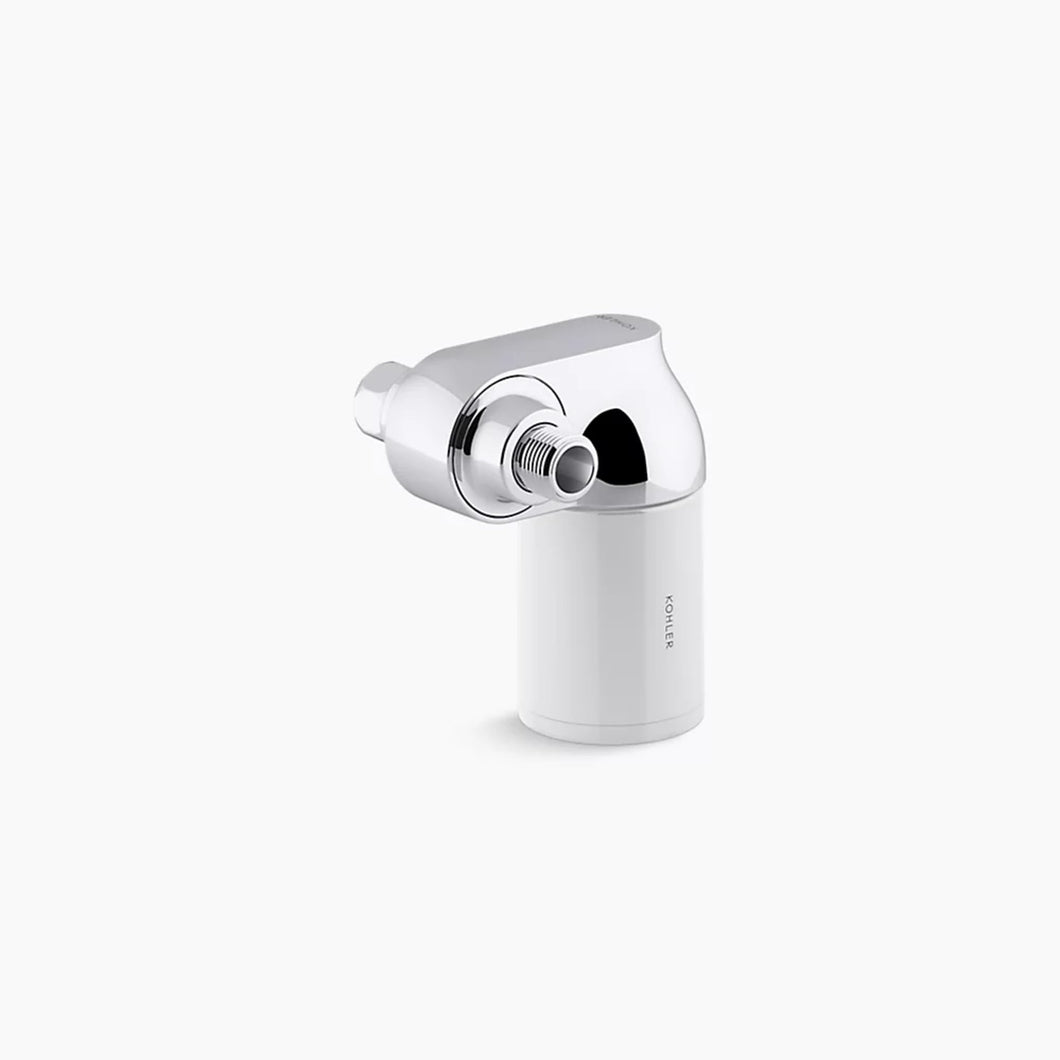KOHLER Aquifer Filtered Shower Head Attachment, Filtration System Attaches to Most Existing Shower Heads and Shower Arms, Reduces Chlorine, Odor, and Controls Scale, Polished Chrome, R24612-CP