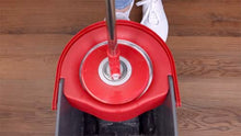 Load image into Gallery viewer, SIMPLI-MAGIC 79349 Spin Mop Cleaning System with 3 Microfiber Mop Heads, Red/GRAY,Red/Black
