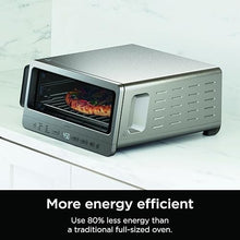 Load image into Gallery viewer, Ninja Flip Toaster Oven&amp;Air Fryer, 8-in-1 Functionality, Flip Up&amp;Away Capability for Storage Space, LargeCapacity, Air Fry Basket, SheetPan, Wire Rack&amp;Removable Crumb Tray, Stainless,1800 watts, SP151
