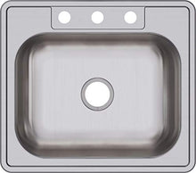 Load image into Gallery viewer, Elkay Dayton D125223 Single Bowl Drop-in Stainless Steel Sink, Satin, 25 x 22
