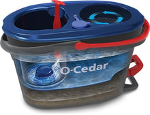 Load image into Gallery viewer, O-Cedar EasyWring RinseClean Microfiber Spin Mop &amp; Bucket Floor Cleaning System, Grey
