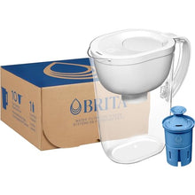 Load image into Gallery viewer, Brita Everyday Elite Water Filter Pitcher with SmartLight Filter Change Indicator, BPA-Free, Reduces 99% of Lead, Lasts Six Months, Includes 1 Filter, Large - 10-Cup, White
