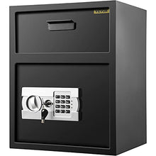 Load image into Gallery viewer, VEVOR Digital Depository Safe 1.7 Cubic Feet Made of Carbon Steel Electronic Code Lock Depository Safe with Deposit Slot with Two Emergency Keys Depository Box for Home Hotel Restaurant and Office
