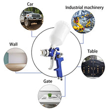 Load image into Gallery viewer, PNTGREEN HVLP Spray Gun Gravity Feed, 600CC Capacity, with 1.4mm Nozzle Professional Air Paint Sprayer Spray Guns for Painting Cars
