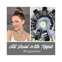 Load image into Gallery viewer, Toppik Hair Building Fibers, Dark Brown, 55g | Fill In Fine or Thinning Hair | Instantly Thicker, Fuller Looking Hair | 9 Shades for Men &amp; Women

