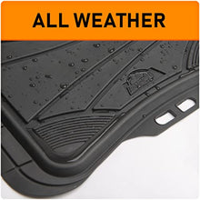 Load image into Gallery viewer, Armor All Custom Accessories Black Full-Coverage Floor Mats - All-Weather Protection, Enhanced Grip, Heavy-Duty Design - Easy to Clean, Universal Fit - Premium Quality Mats, Black, 3-Piece
