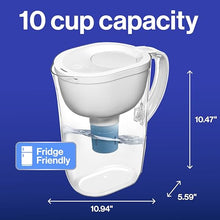 Load image into Gallery viewer, Brita Everyday Elite Water Filter Pitcher with SmartLight Filter Change Indicator, BPA-Free, Reduces 99% of Lead, Lasts Six Months, Includes 1 Filter, Large - 10-Cup, White
