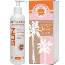 Load image into Gallery viewer, Sun Laboratories By Giesee Ultra Dark Sunless Tanning Lotion 8 oz - Premium Tanning Lotion for Instant Glow, Organic Self Tanner, Perfect for Body, Face, and Leg Bronzing
