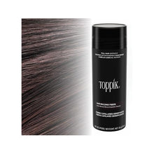 Load image into Gallery viewer, Toppik Hair Building Fibers, Dark Brown, 55g | Fill In Fine or Thinning Hair | Instantly Thicker, Fuller Looking Hair | 9 Shades for Men &amp; Women
