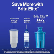 Load image into Gallery viewer, Brita Everyday Elite Water Filter Pitcher with SmartLight Filter Change Indicator, BPA-Free, Reduces 99% of Lead, Lasts Six Months, Includes 1 Filter, Large - 10-Cup, White
