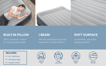 Load image into Gallery viewer, SLEEPLUX Durable Inflatable Air Mattress with Built-in Pump, Pillow and USB Charger, 22&quot; Tall Queen
