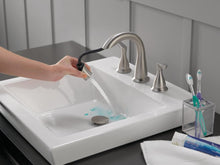 Load image into Gallery viewer, Delta Faucet Broadmoor Pull Down Bathroom Faucet Brushed Nickel, Bathroom Faucet, Widespread Bathroom Faucet 3 Hole with Magnetic Docking, Bathroom Sink Faucet, SpotShield Stainless 35765LF-SPPD
