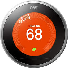Load image into Gallery viewer, Google Nest Learning Thermostat - 3rd Generation - Smart Thermostat - Pro Version - Works With Alexa
