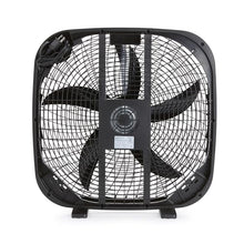 Load image into Gallery viewer, Amazon Basics 20-Inch Box fan, 3 Speeds, 5 Blades, Lightweight Design, Black, 67 Watts, 6.8&quot;D x 20.86&quot;W x 21.33&quot;H
