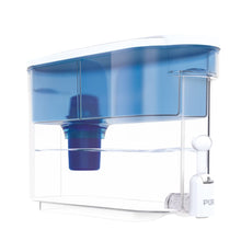 Load image into Gallery viewer, PUR 30-Cup Water Filter Dispenser with 1 Genuine PUR Filter, Large 30-Cup Capacity, 2-in-1 Powerful, Faster Filtration, Lasts 2 Months or 40 Gallons, Dishwasher Safe, White/Blue (DS1800Z)
