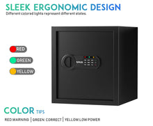 Load image into Gallery viewer, RPNB Deluxe Safe and Lock Box,Money Box,Digital Keypad Safe Box,Steel Alloy Drop Safe, Keypad Lock,Perfect for Home Office Hotel Business Jewelry Cash Use Storage,1.2 Cubic Feet
