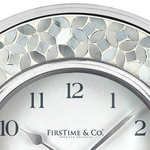 Load image into Gallery viewer, FirsTime &amp; Co. Arabesque Mosaic Wall Clock, White, 10.25 x 2 x 10.25, (00242)
