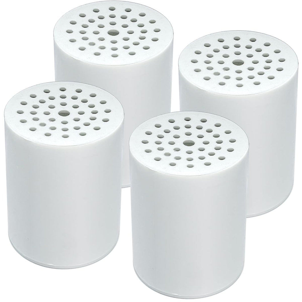 4 Pack 15 Stage Shower Filter Replacement Cartridge, Shower Filter For Hard Water, Universally Compatible With Any Similar Design, Shower Water Softener with High Output